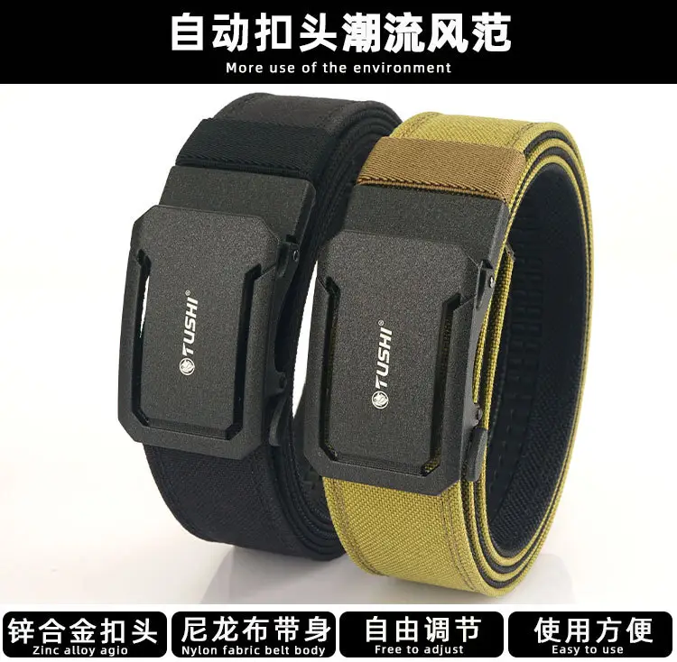 Men's Tactical Belt with Automatic Buckle & 3.8" Thick Nylon β feature 3