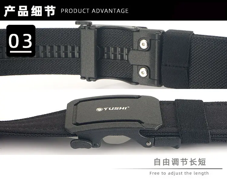Men's Tactical Belt with Automatic Buckle & 3.8" Thick Nylon β feature 9