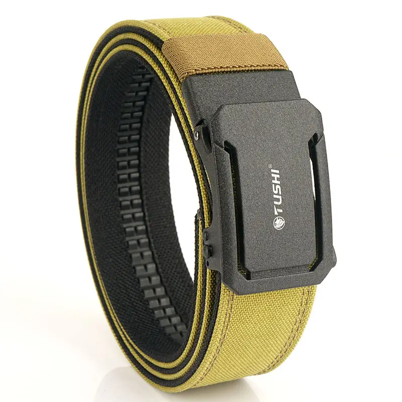 Men's Tactical Belt with Automatic Buckle & 3.8" Thick Nylon - Image 3