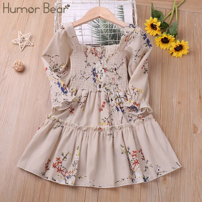 Green Floral Princess Skirt for Girls Autumn Wear — feature 4