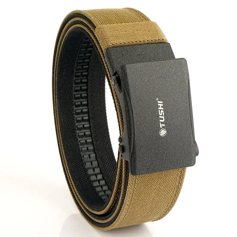 Cross-Border Double-Layer Hardened Shooting Belt Yellow Black - Image 4