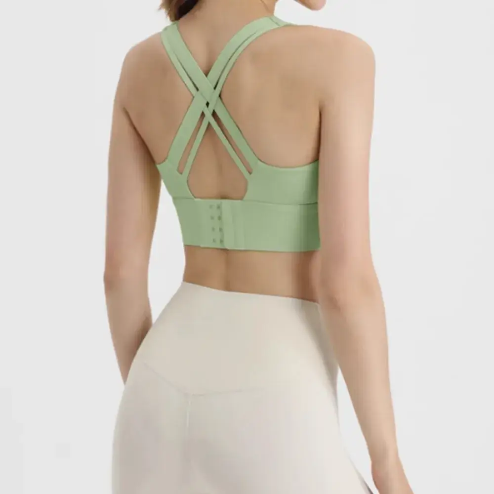 High-Elastic Cross-Back Sports Bra for Women - Image 4