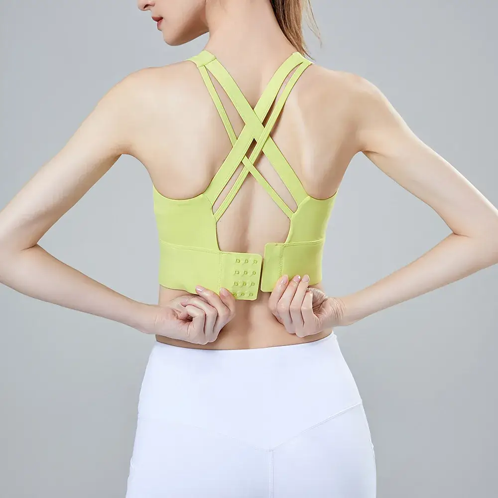 High-Elastic Cross-Back Sports Bra for Women - Image 3