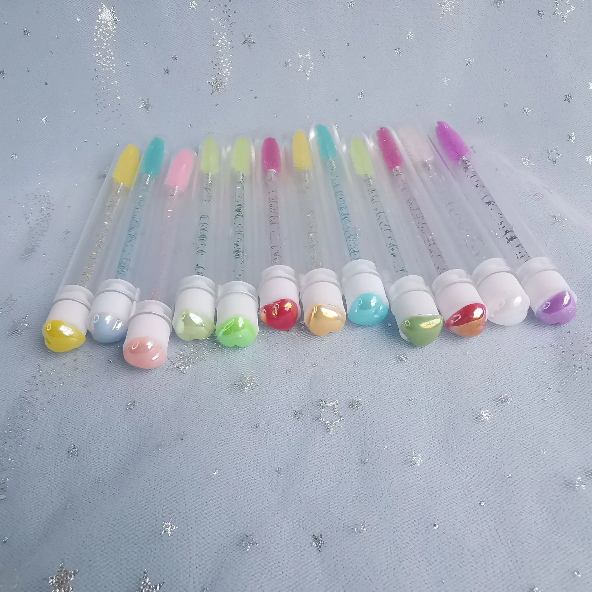 Multi-Color Heart Drill Tube Mascara Brushes — feature 10