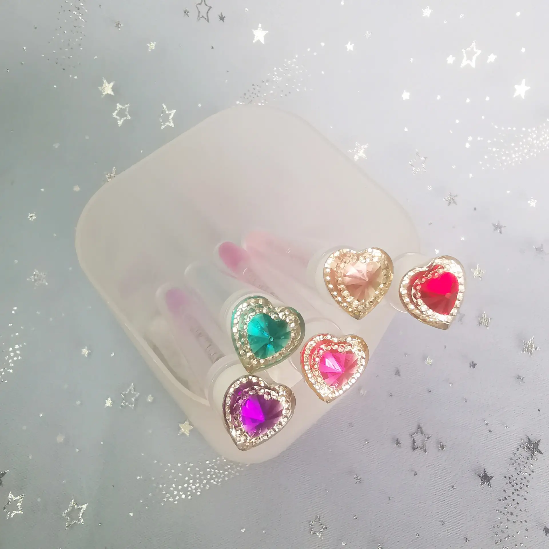 Multi-Color Heart Drill Tube Mascara Brushes — feature 16