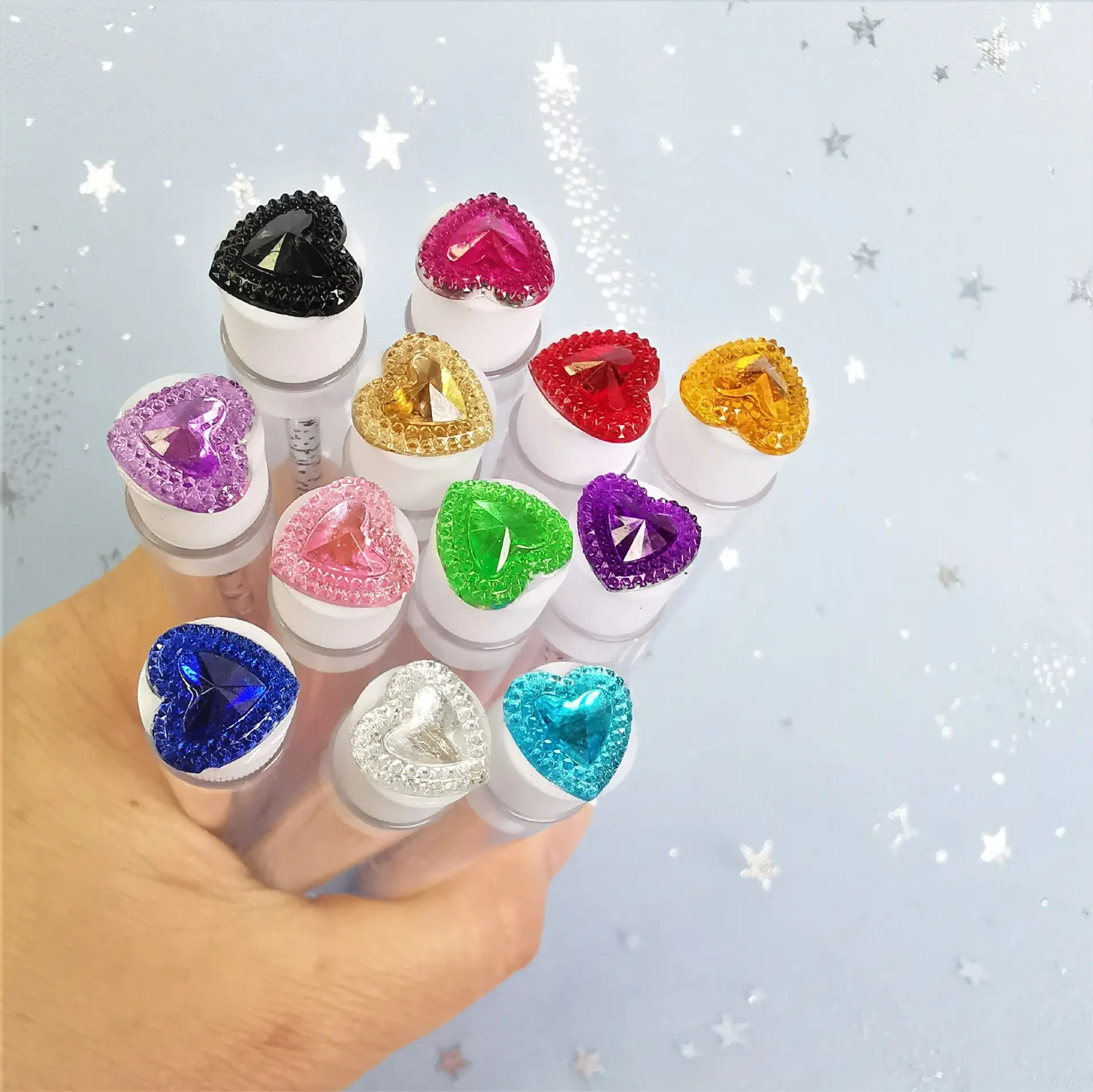 Multi-Color Heart Drill Tube Mascara Brushes — feature 18