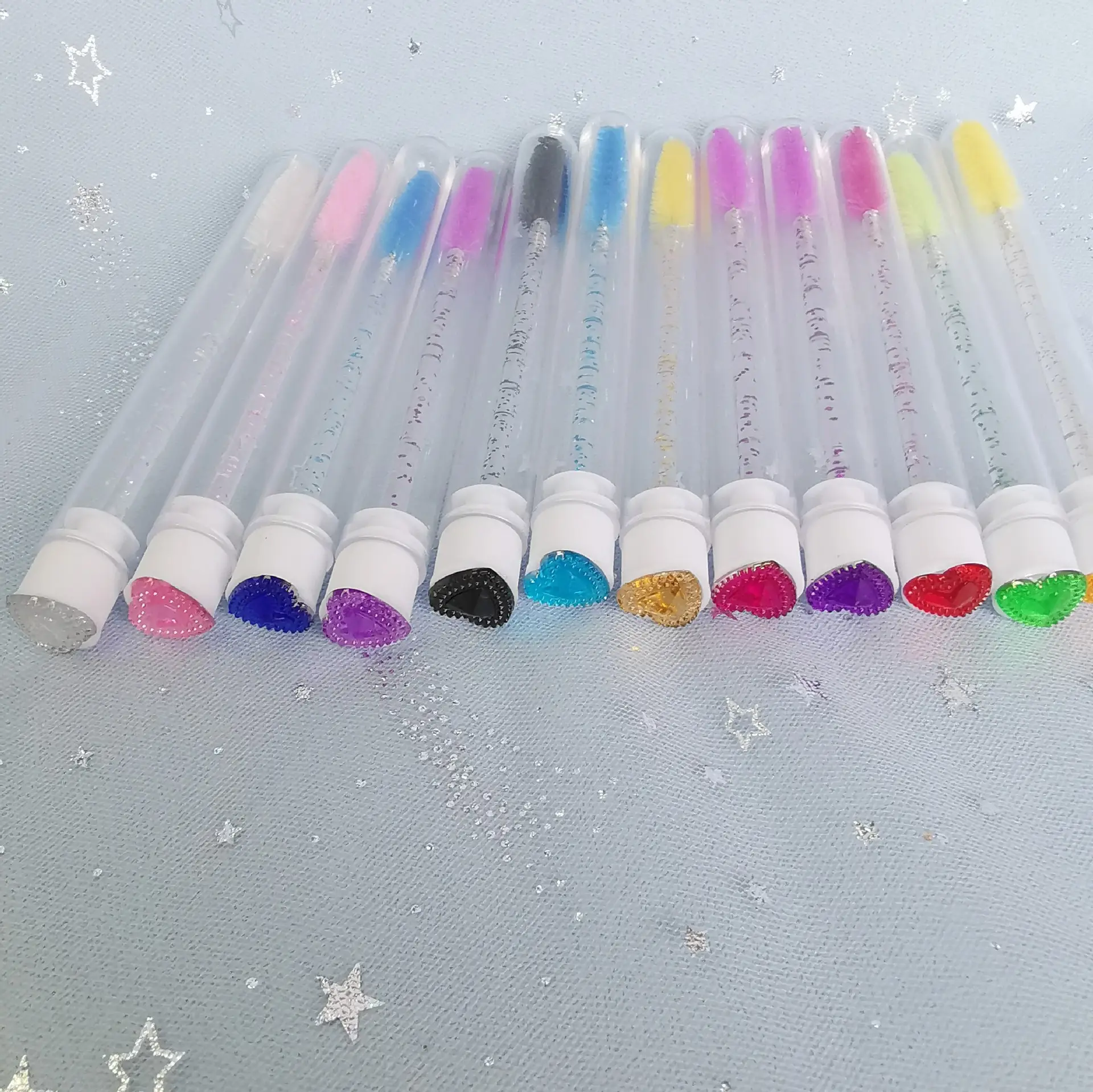 Multi-Color Heart Drill Tube Mascara Brushes — feature 19