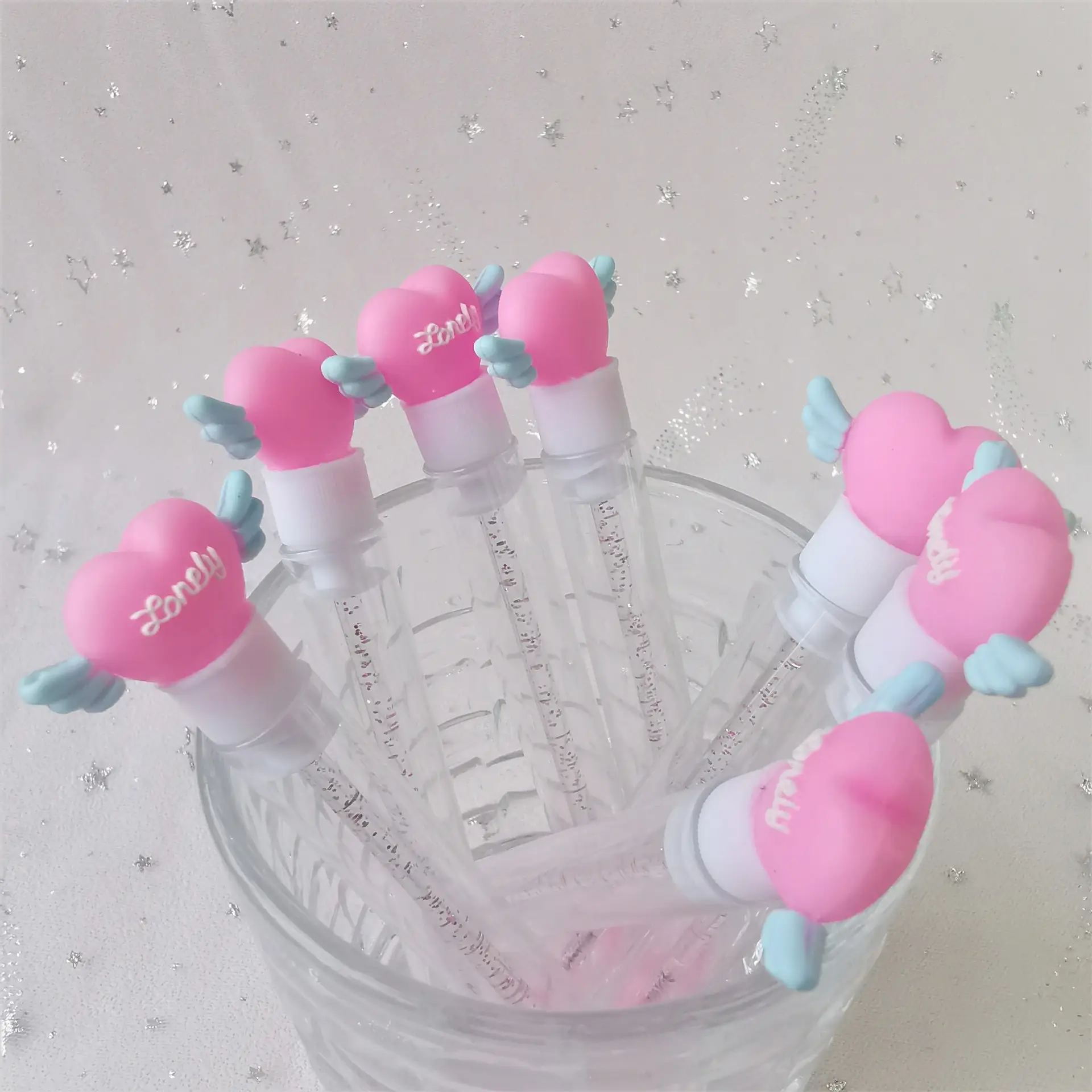 Multi-Color Heart Drill Tube Mascara Brushes — feature 22