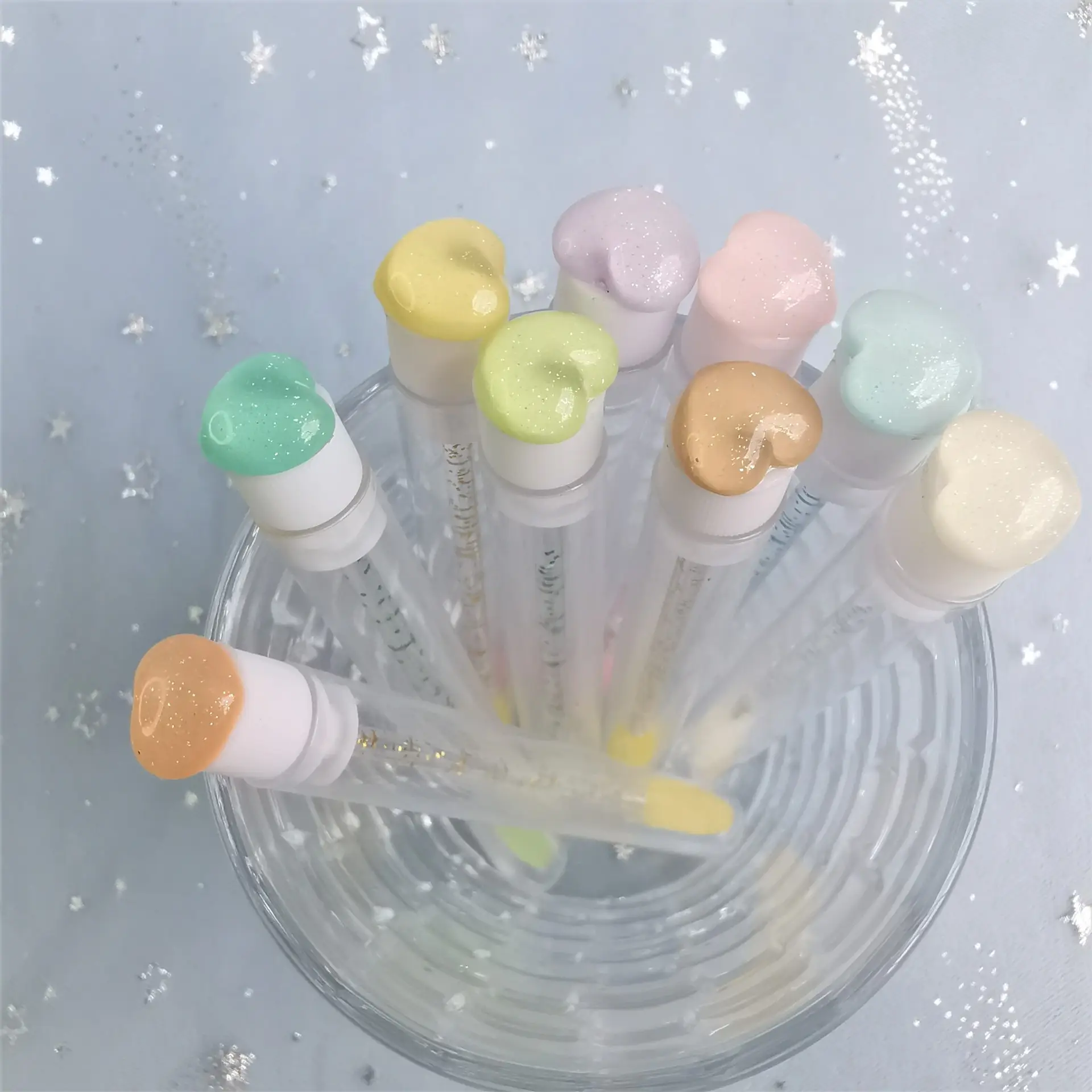 Multi-Color Heart Drill Tube Mascara Brushes — feature 6