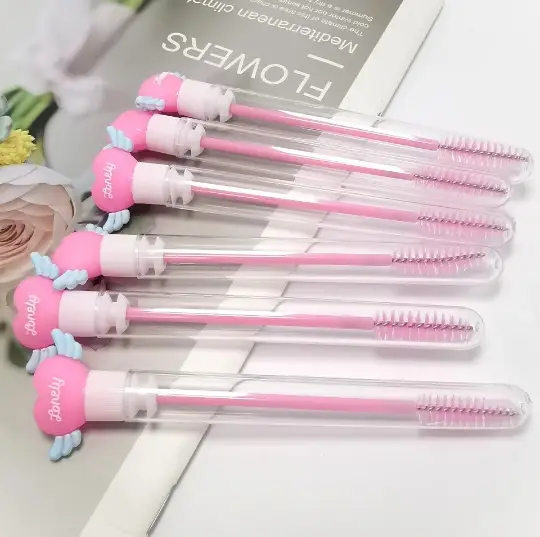 Multi-Color Heart Drill Tube Mascara Brushes