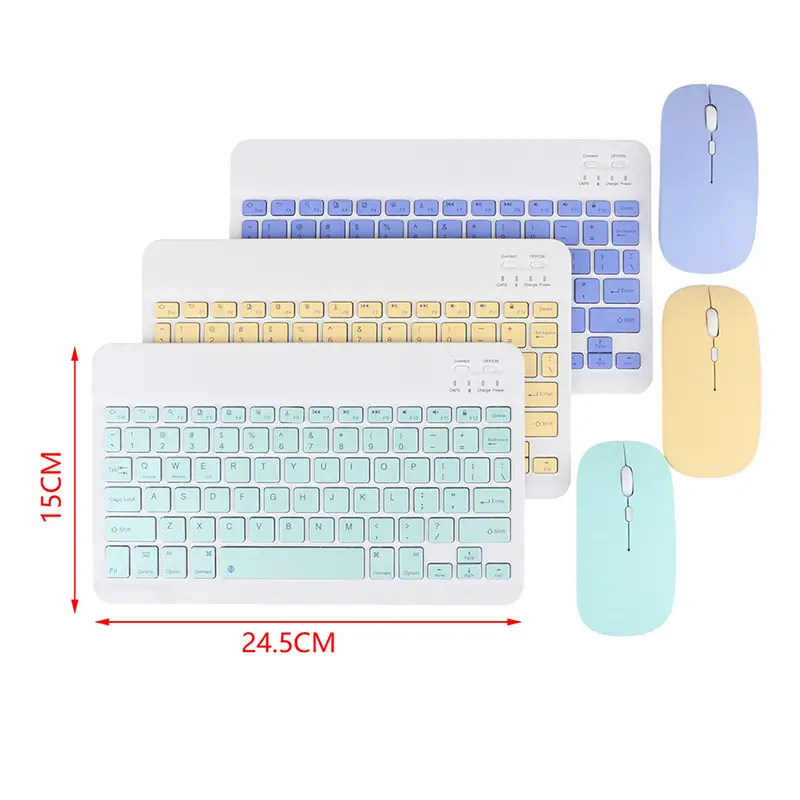 10 Inch Bluetooth Wireless Keyboard Mouse Set - Image 10