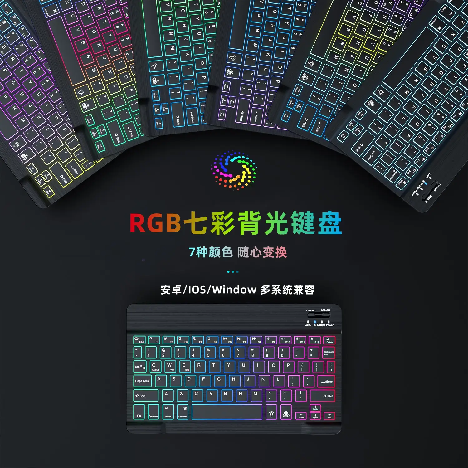 10 Inch Bluetooth Wireless Keyboard Mouse Set - Image 3