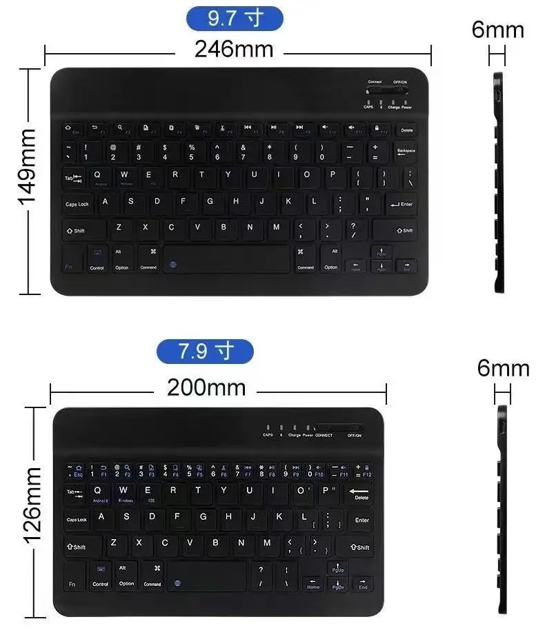 10 Inch Bluetooth Wireless Keyboard Mouse Set - Image 5