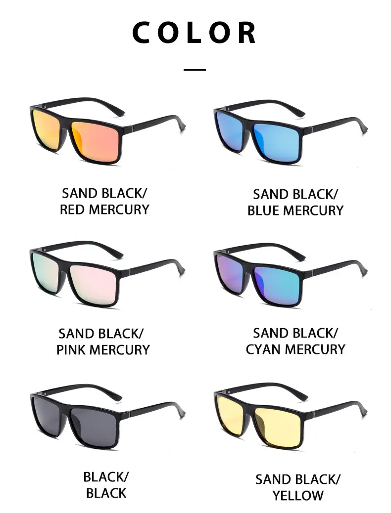 3355 Polarized Box Sunglasses Men Women UV Protection — feature 11