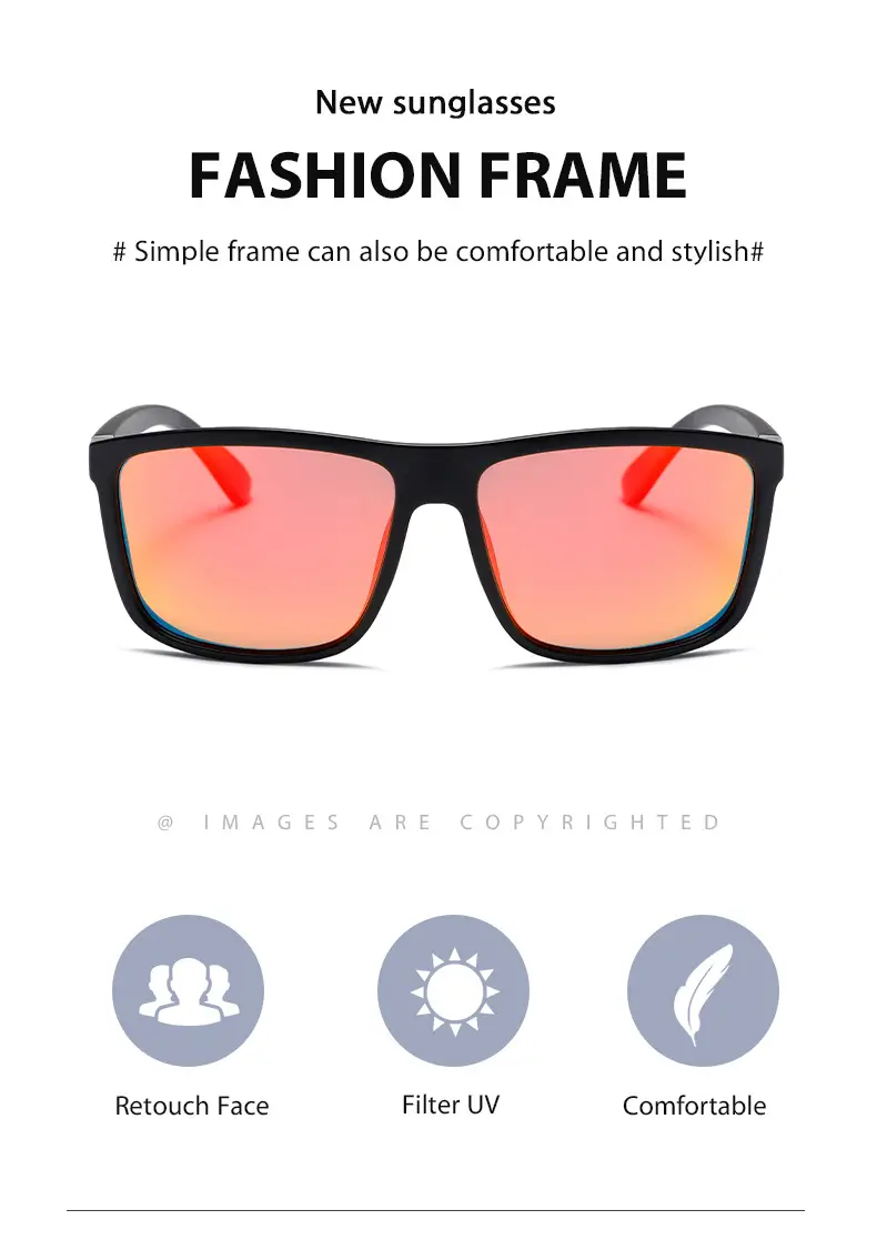 3355 Polarized Box Sunglasses Men Women UV Protection — feature 27
