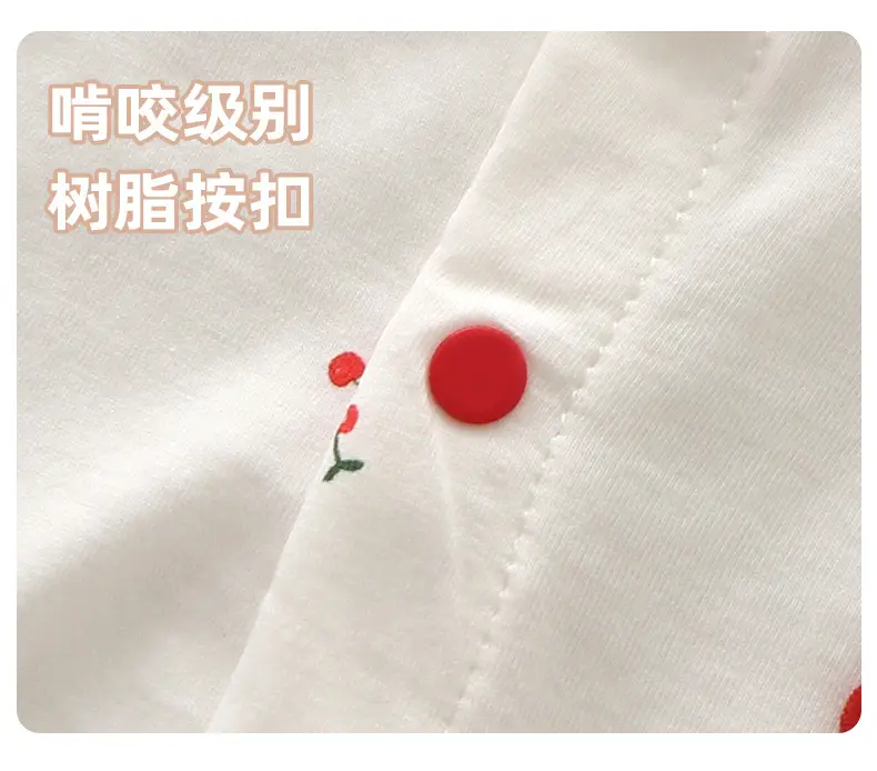 Baby Summer Clothes Baby Girl's Two-Piece Air-Conditioned Clothing Category A Pure Cotton Pajamas Neonatal Underwear suit Thin — feature 8