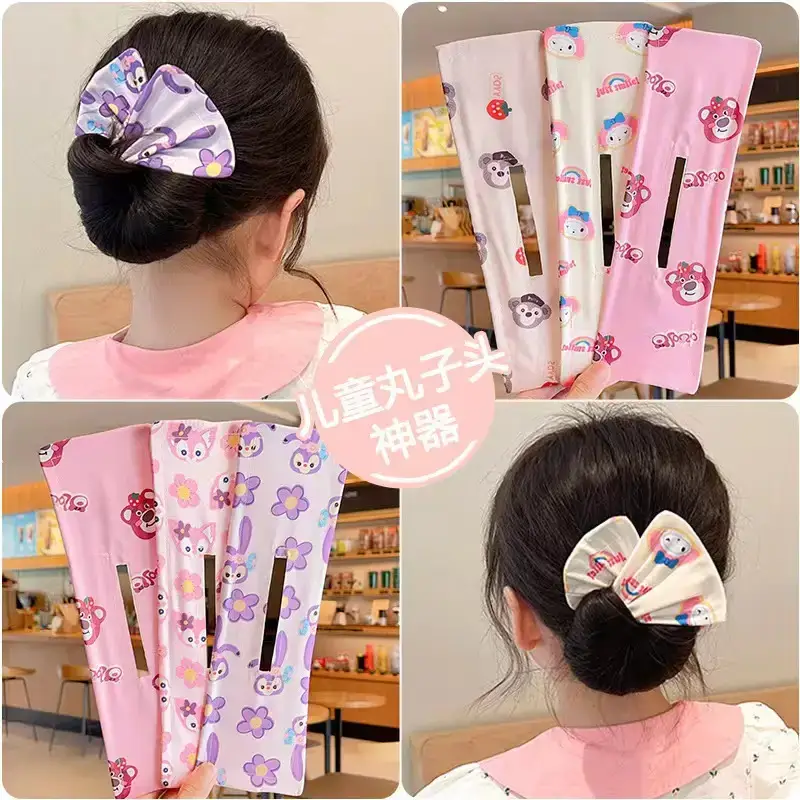 Girls Cartoon Hair Clip Bow Ball Head Broken Hairpin Accessories - Image 14