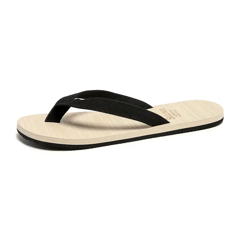 Men's Anti-Slip Rubber Flip Flops Beach Brown