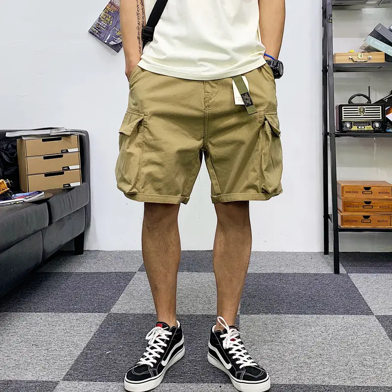 Men Camouflage Multi-Pocket Shorts Summer Wear - Image 7