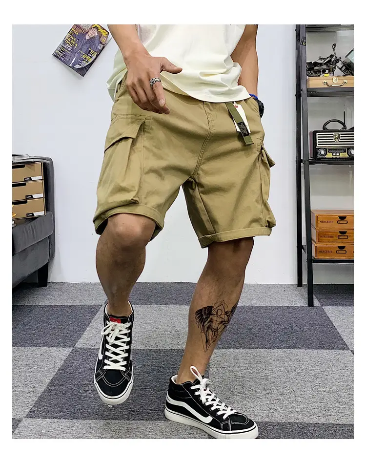 Men Camouflage Multi-Pocket Shorts Summer Wear — feature 10