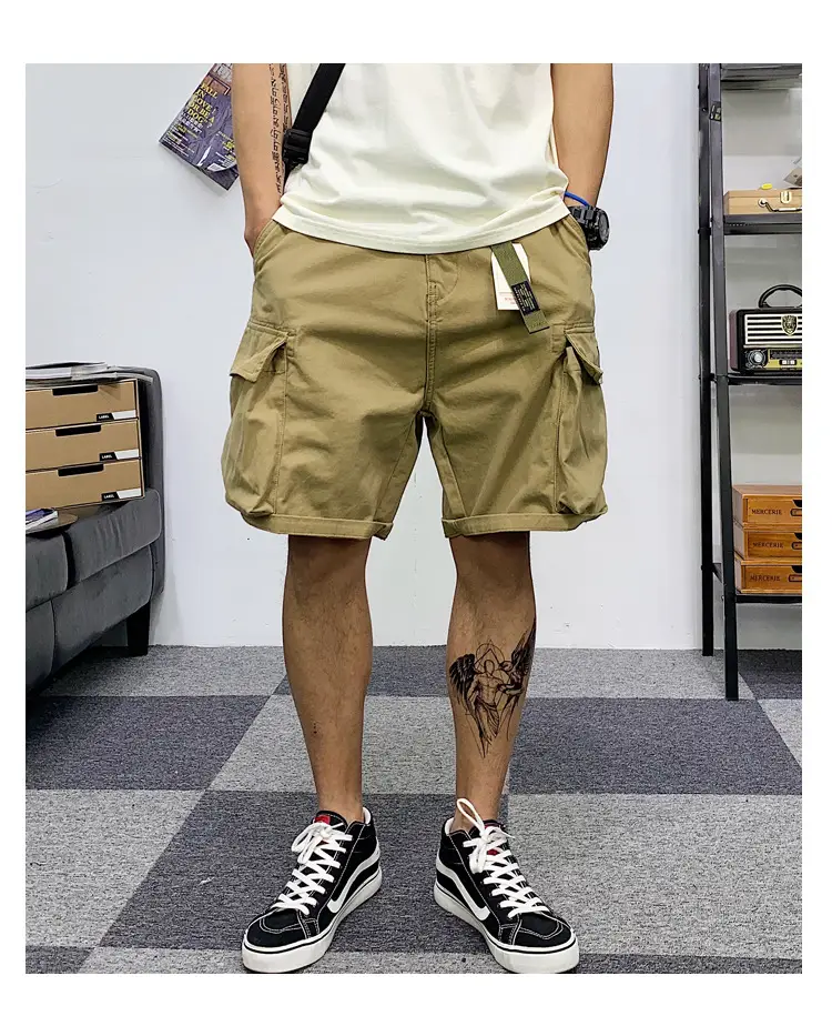 Men Camouflage Multi-Pocket Shorts Summer Wear — feature 11