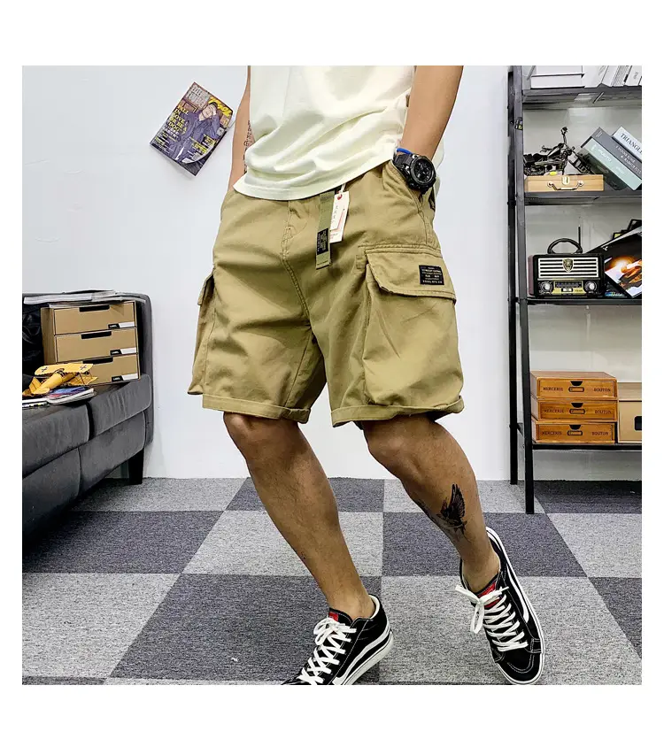 Men Camouflage Multi-Pocket Shorts Summer Wear — feature 12
