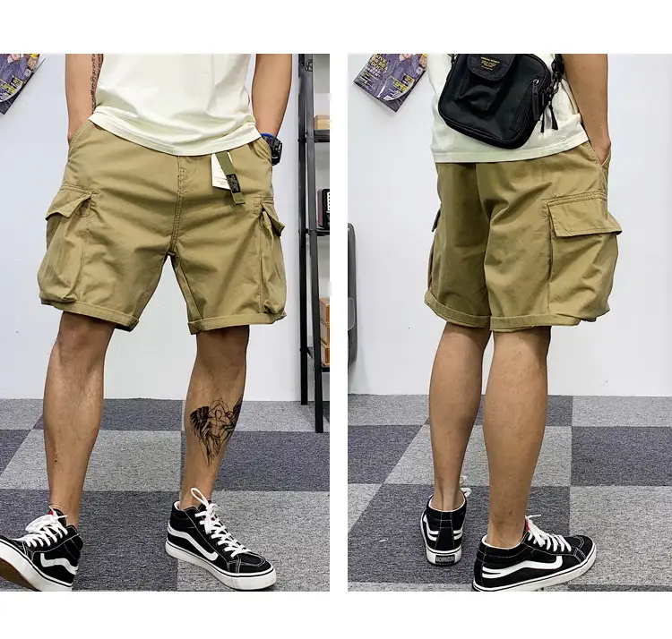 Men Camouflage Multi-Pocket Shorts Summer Wear — feature 13