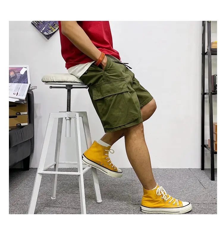 Men Camouflage Multi-Pocket Shorts Summer Wear — feature 17