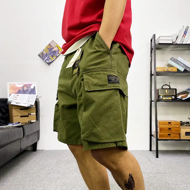 Men Camouflage Multi-Pocket Shorts Summer Wear - Image 3