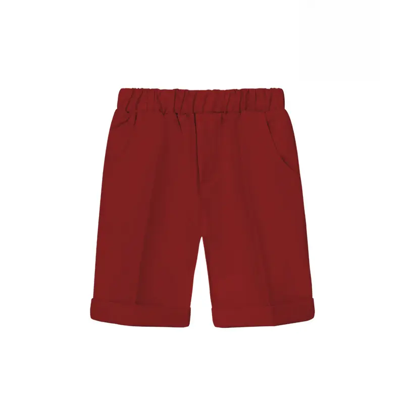 White Cotton Shorts for Boys Summer Casual Pants