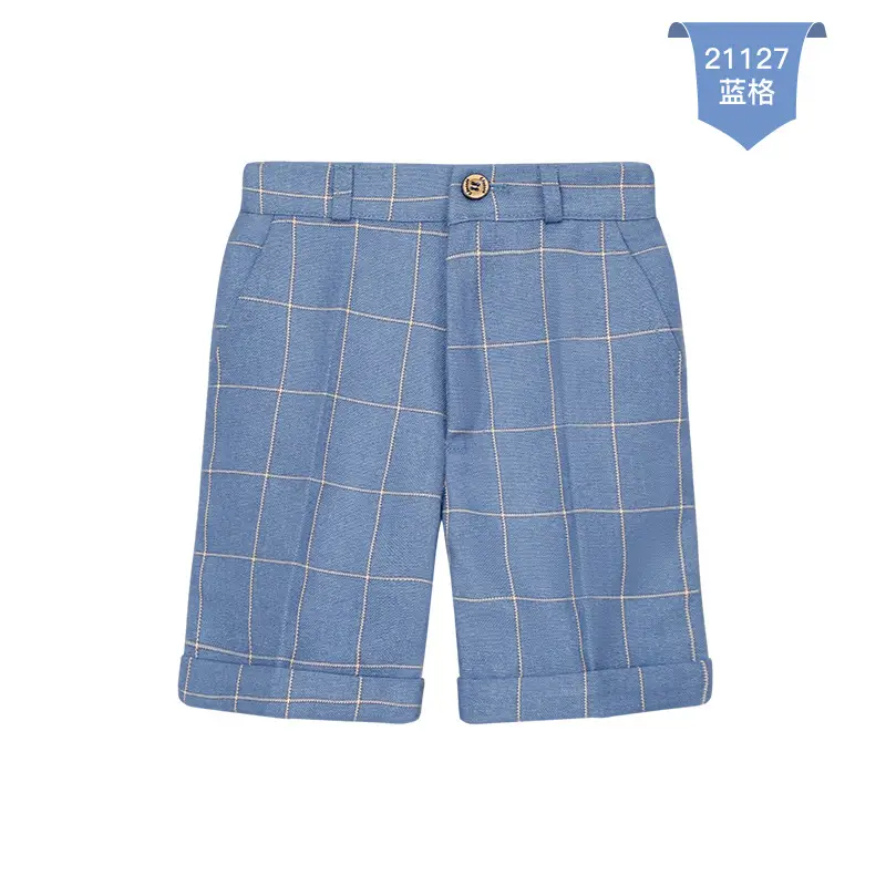 White Cotton Shorts for Boys Summer Casual Pants