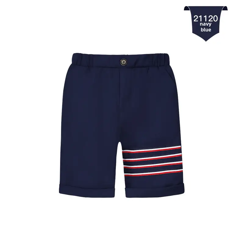 White Cotton Shorts for Boys Summer Casual Pants