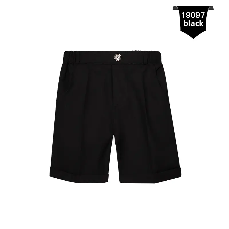 White Cotton Shorts for Boys Summer Casual Pants