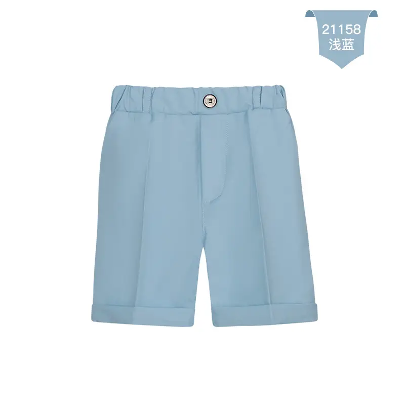 White Cotton Shorts for Boys Summer Casual Pants