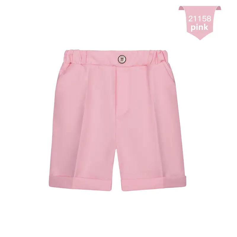 White Cotton Shorts for Boys Summer Casual Pants