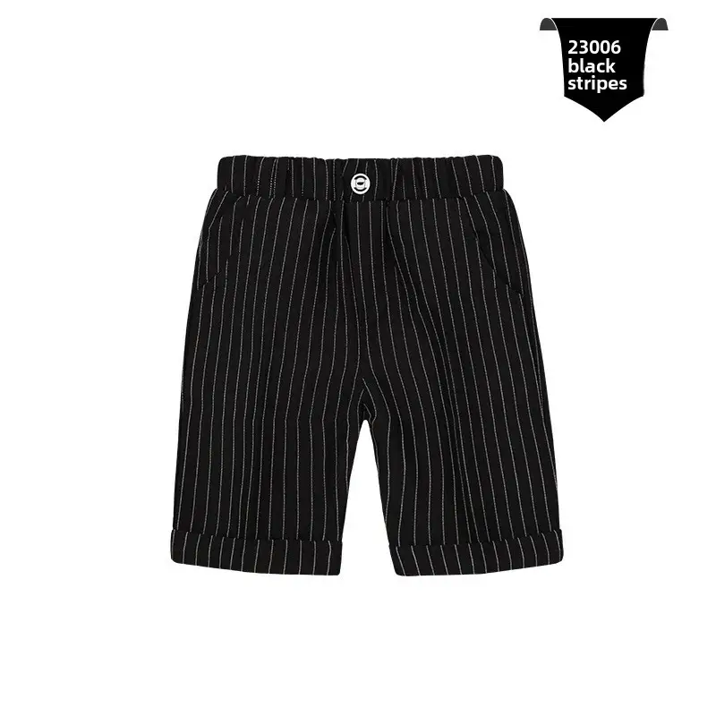 White Cotton Shorts for Boys Summer Casual Pants