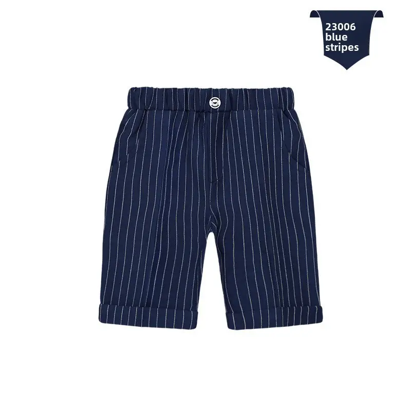 White Cotton Shorts for Boys Summer Casual Pants