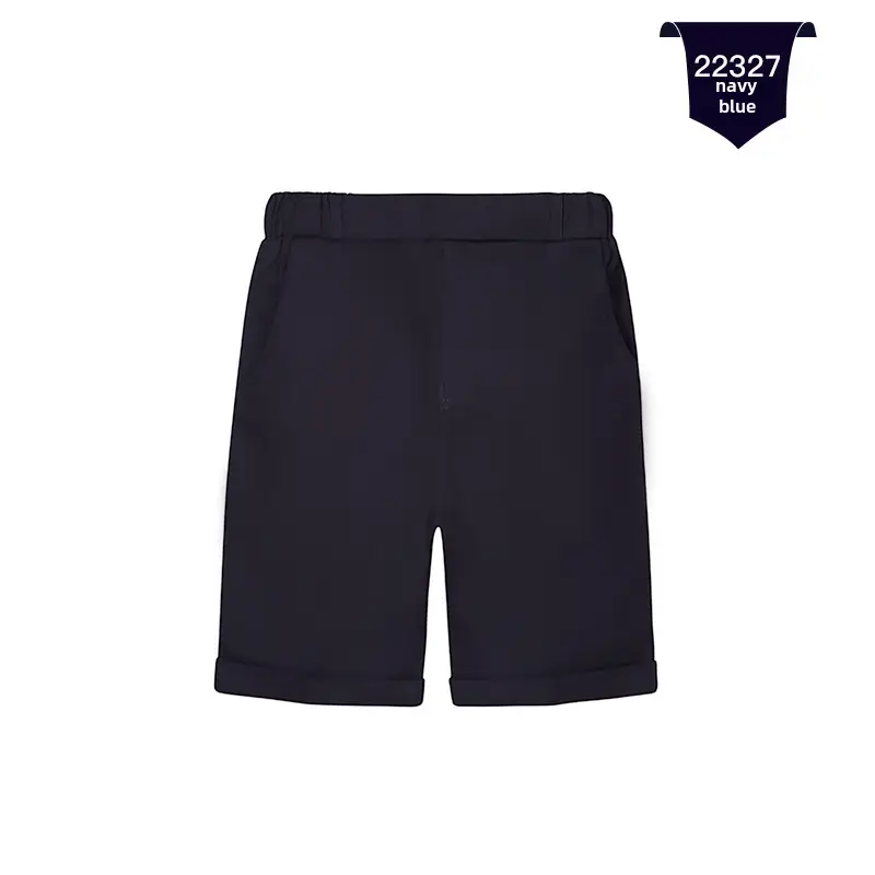 White Cotton Shorts for Boys Summer Casual Pants