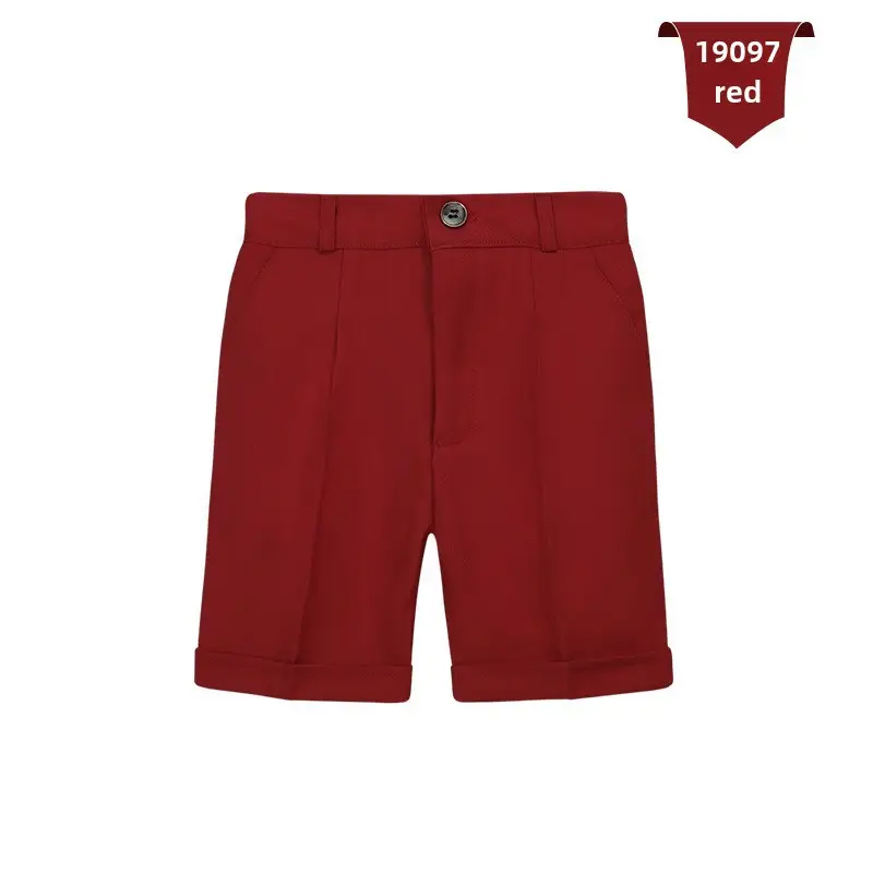 White Cotton Shorts for Boys Summer Casual Pants
