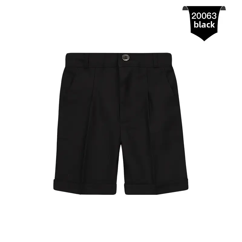 White Cotton Shorts for Boys Summer Casual Pants