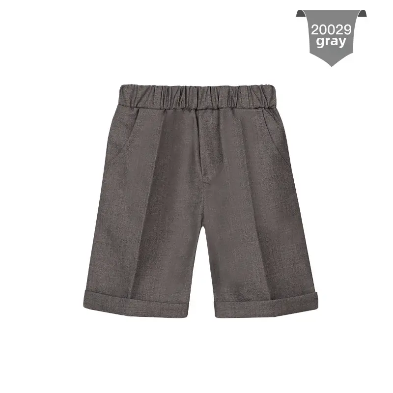 White Cotton Shorts for Boys Summer Casual Pants