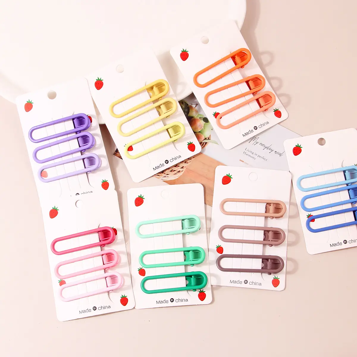 Candy Color Wave Hair Clips Set of 3 - Image 32