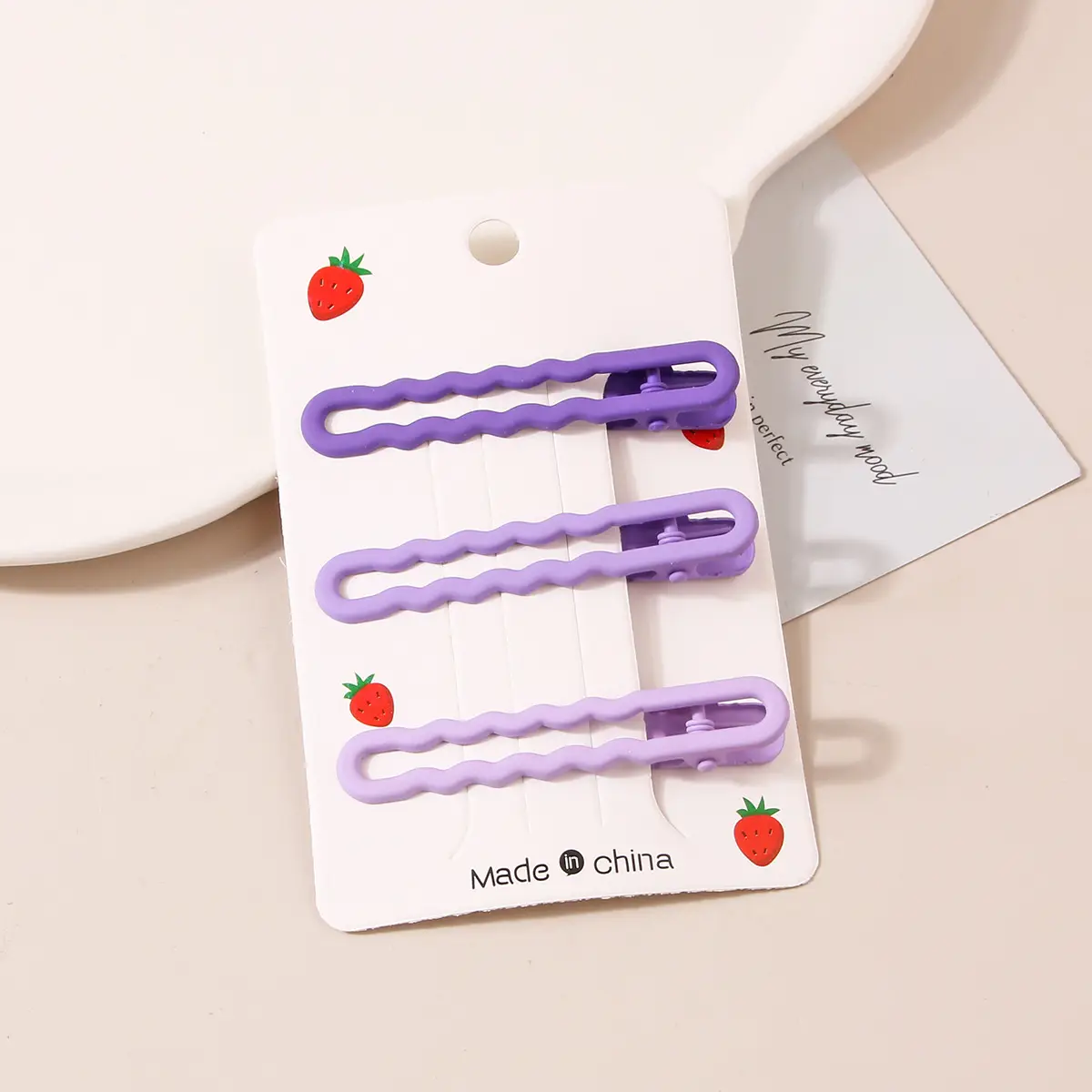 Candy Color Wave Hair Clips Set of 3 — feature 6