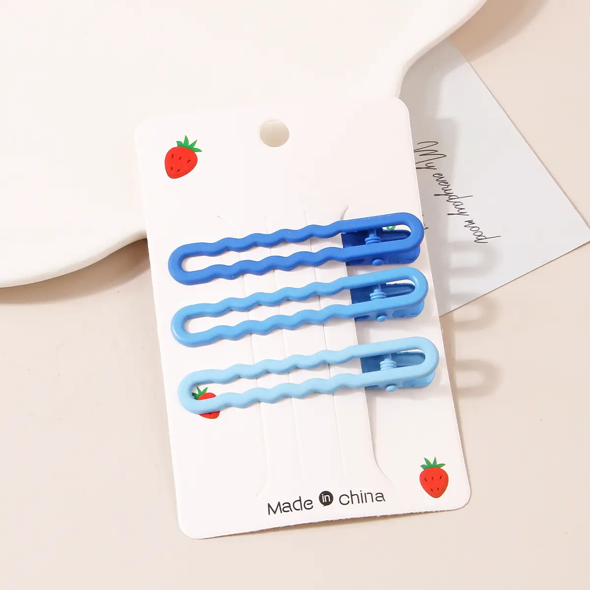 Candy Color Wave Hair Clips Set of 3 — feature 9