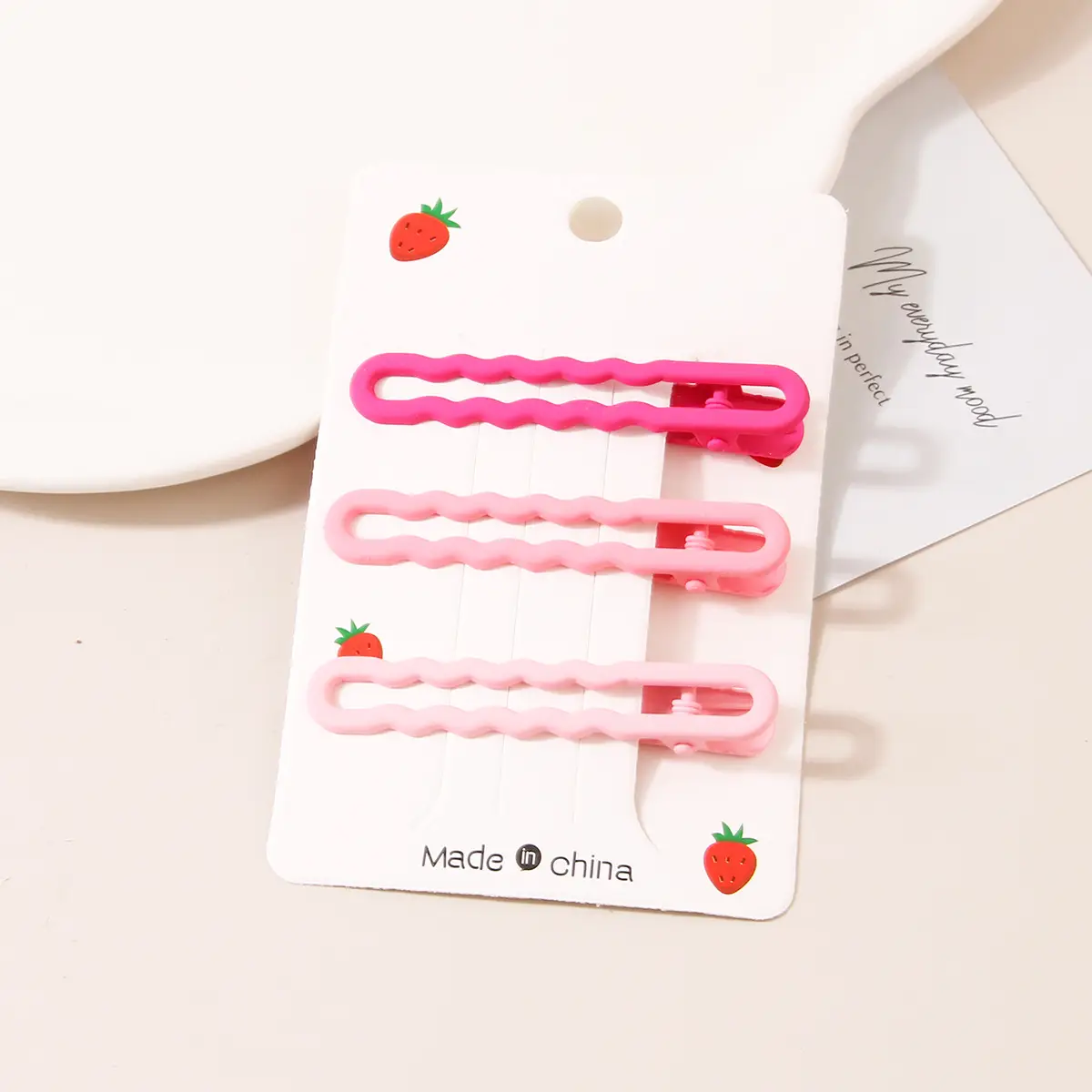 Candy Color Wave Hair Clips Set of 3 - Image 3