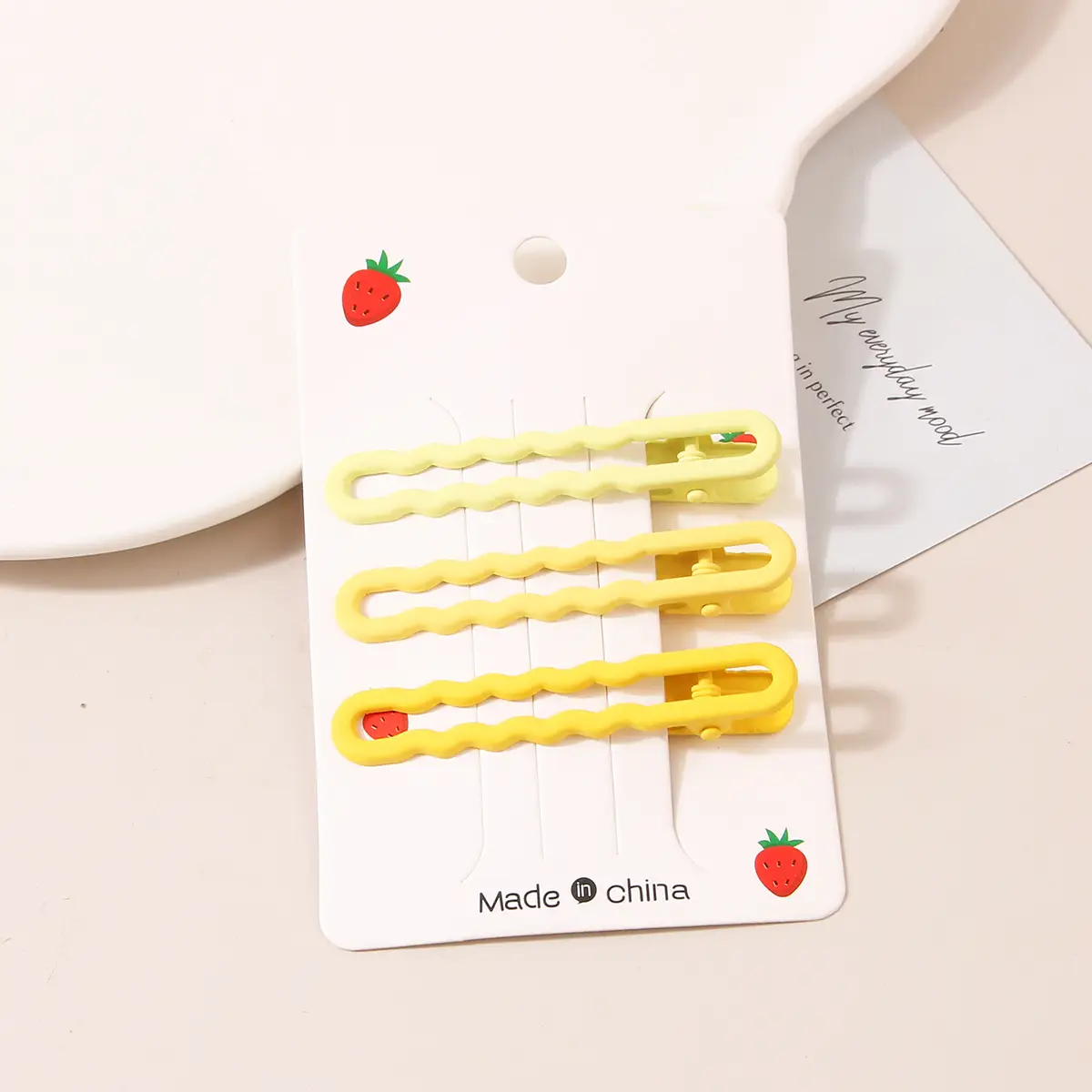 Candy Color Wave Hair Clips Set of 3 - Image 4