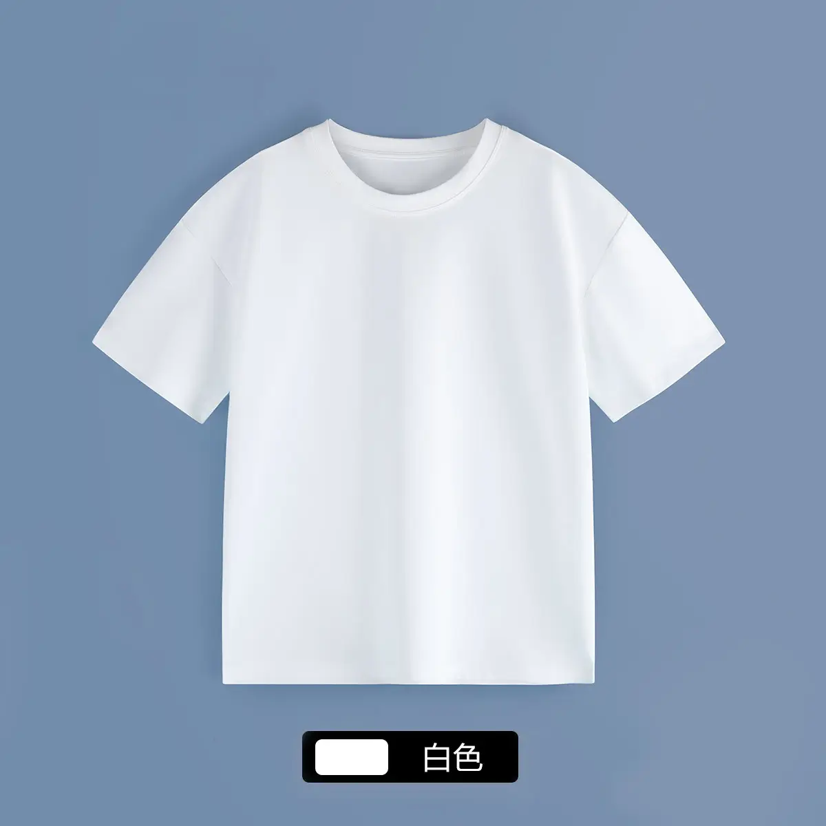 Children's Pure Cotton Black T-Shirt Round Neck Half Sleeve - Image 11