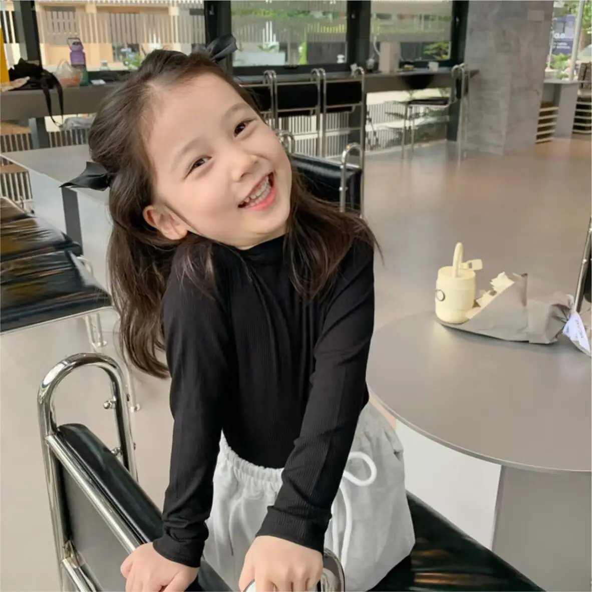 Children's Pure Cotton Black T-Shirt Round Neck Half Sleeve - Image 7