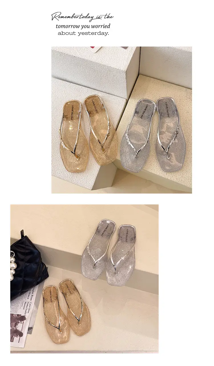 Transparent Splint Flats Women Summer Flip Flops 2023 — feature 15