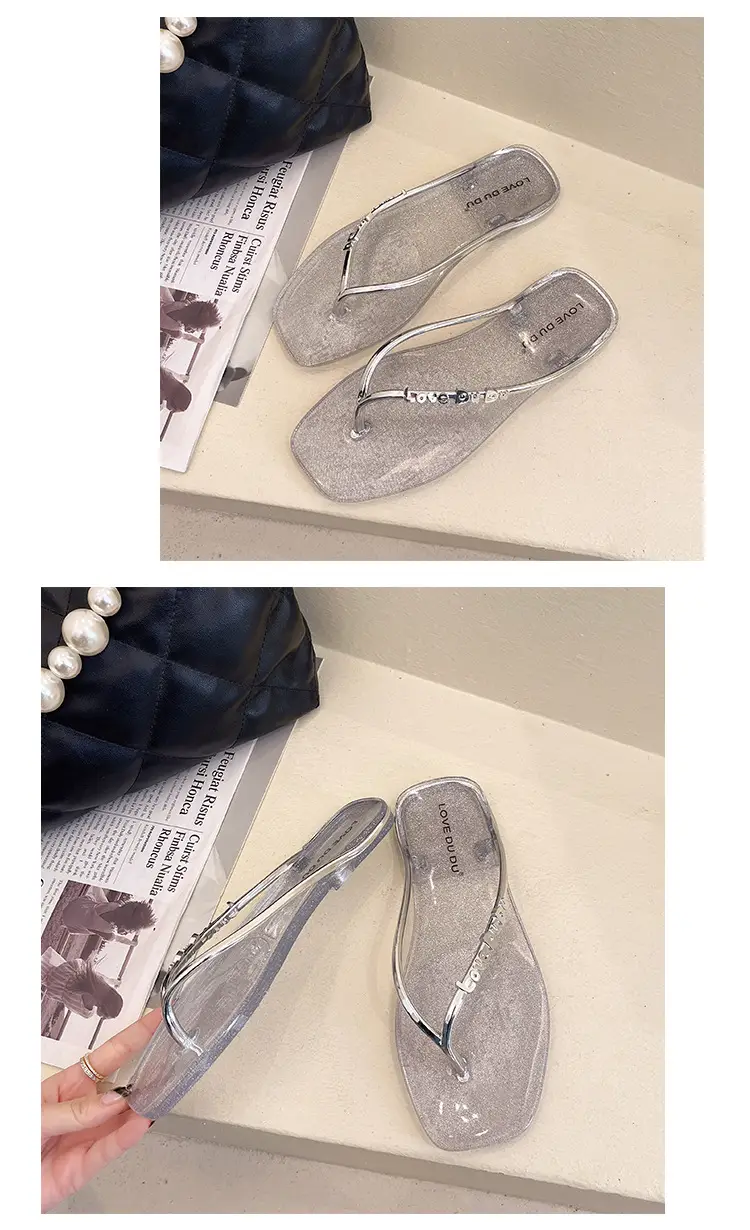 Transparent Splint Flats Women Summer Flip Flops 2023 — feature 16